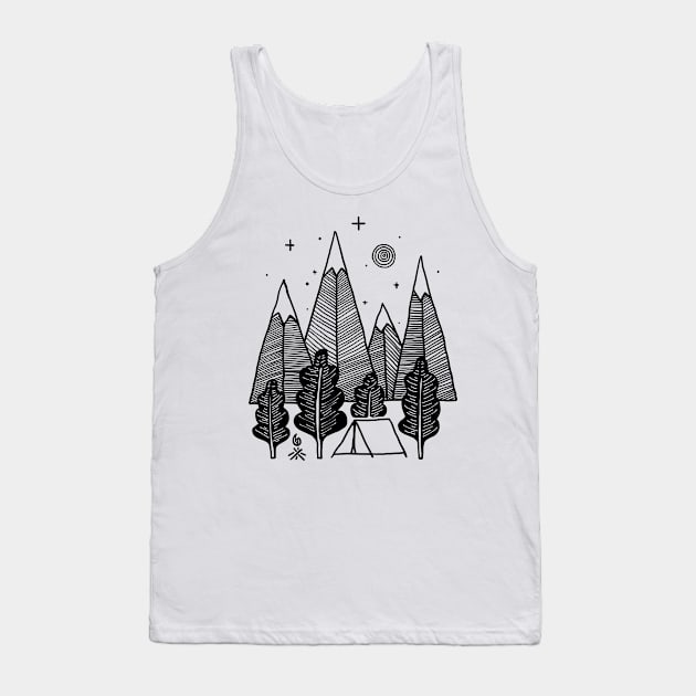 Camp Line (for Bright Color) Tank Top by quilimo